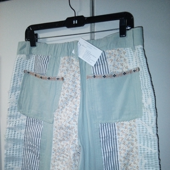 Patchwork Wide Leg Pants - Picture 5 of 11